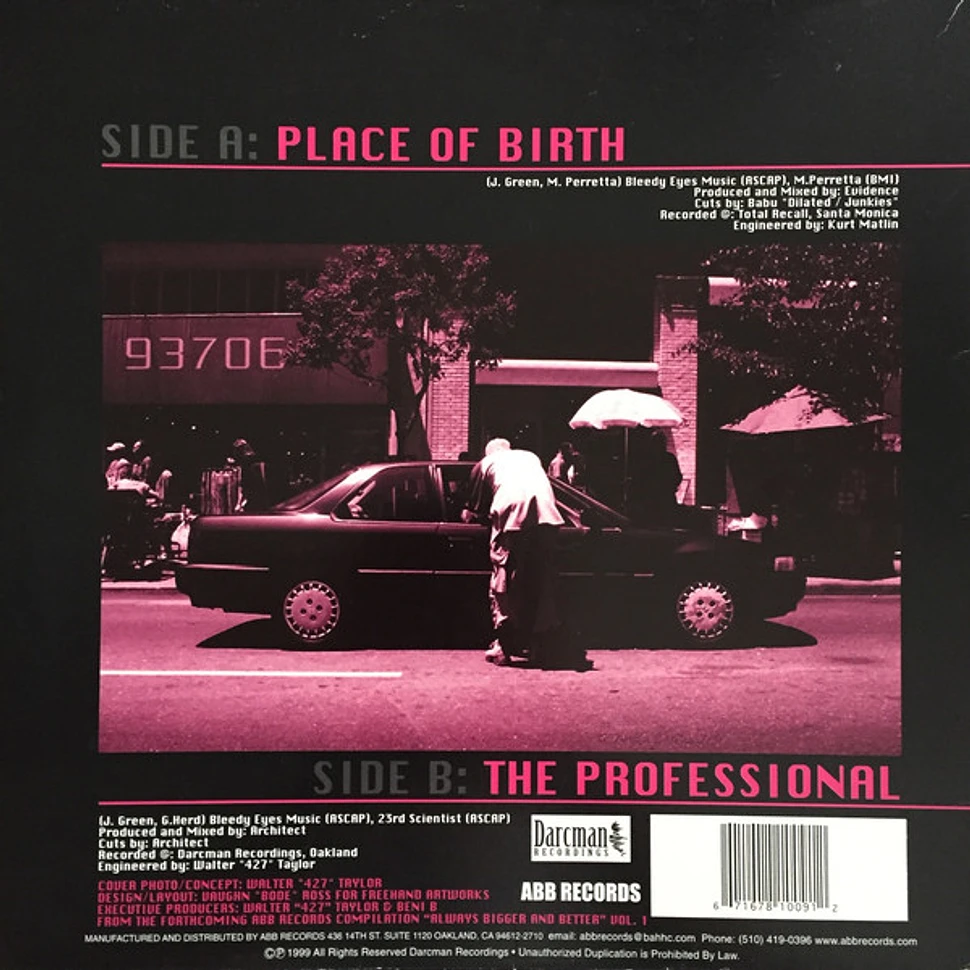 Planet Asia - Place Of Birth / The Professional