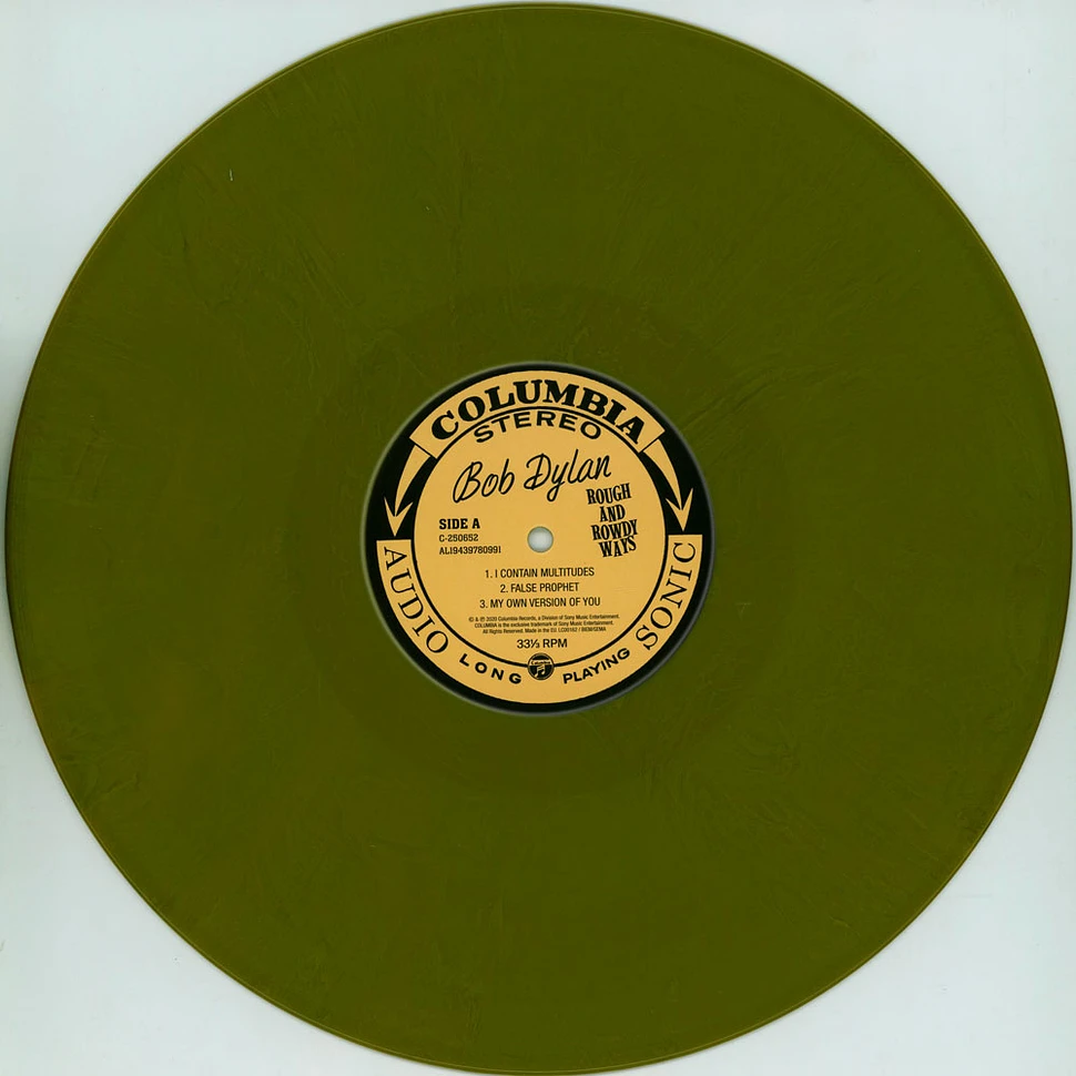 Bob Dylan - Rough & Rowdy Ways Limited Olive Vinyl Edition