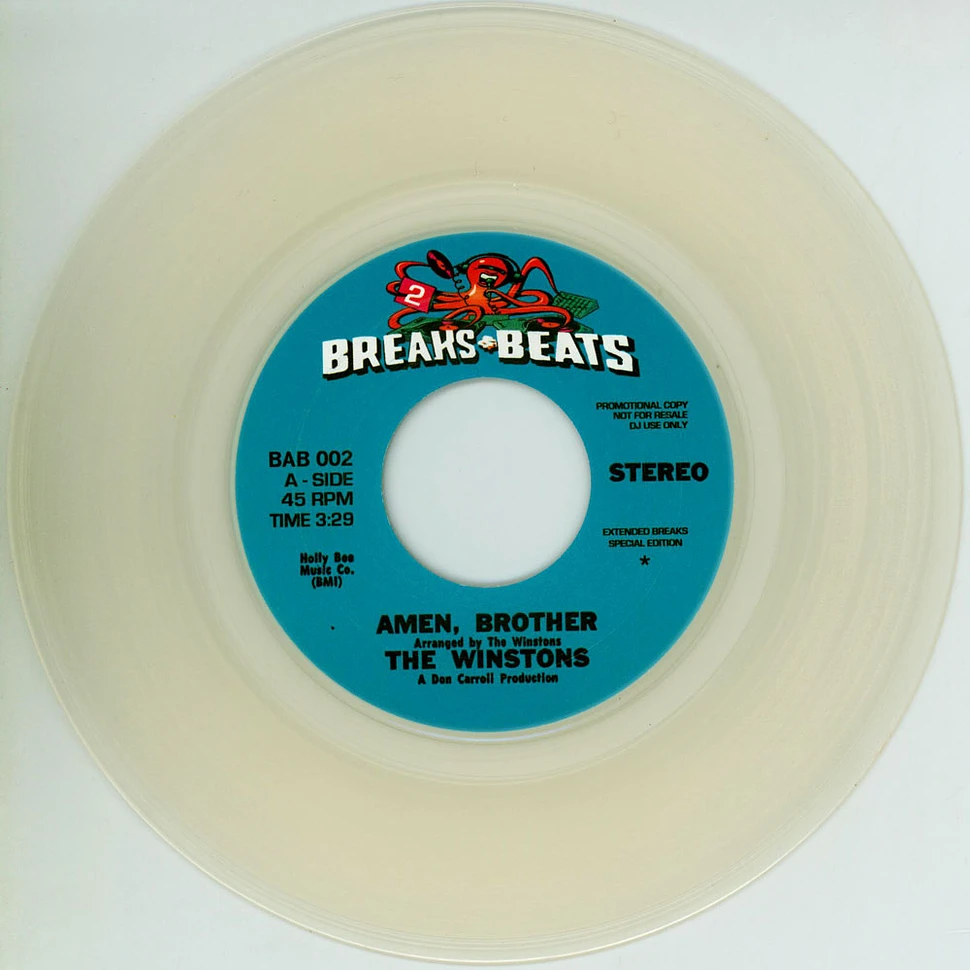 The Winstons / The Chosen Few - Amen Brother / Candy I'm So Doggone Mixed Up Clear Vinyl Edition