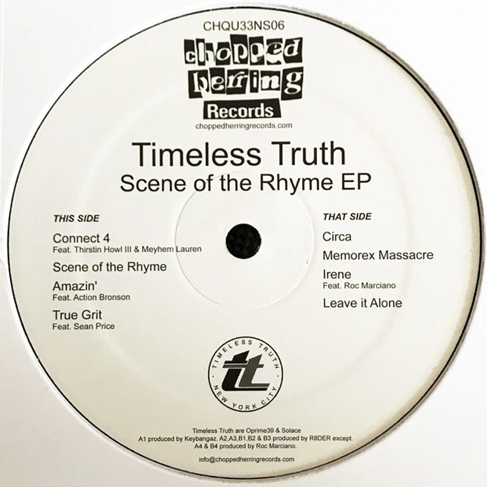 Timeless Truth - Scene Of The Rhyme EP