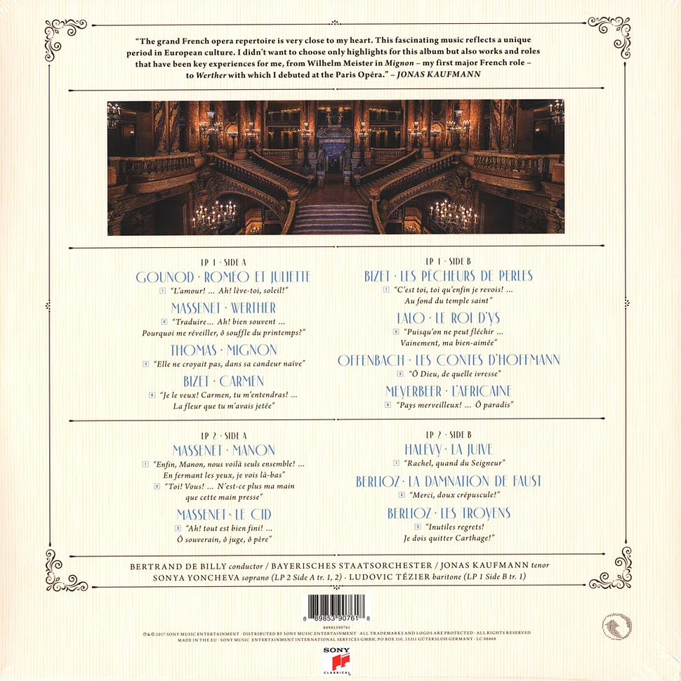 Jonas Kaufmann / Bertrand De Billy / Bayerisches Staatsorchester - L'opéra