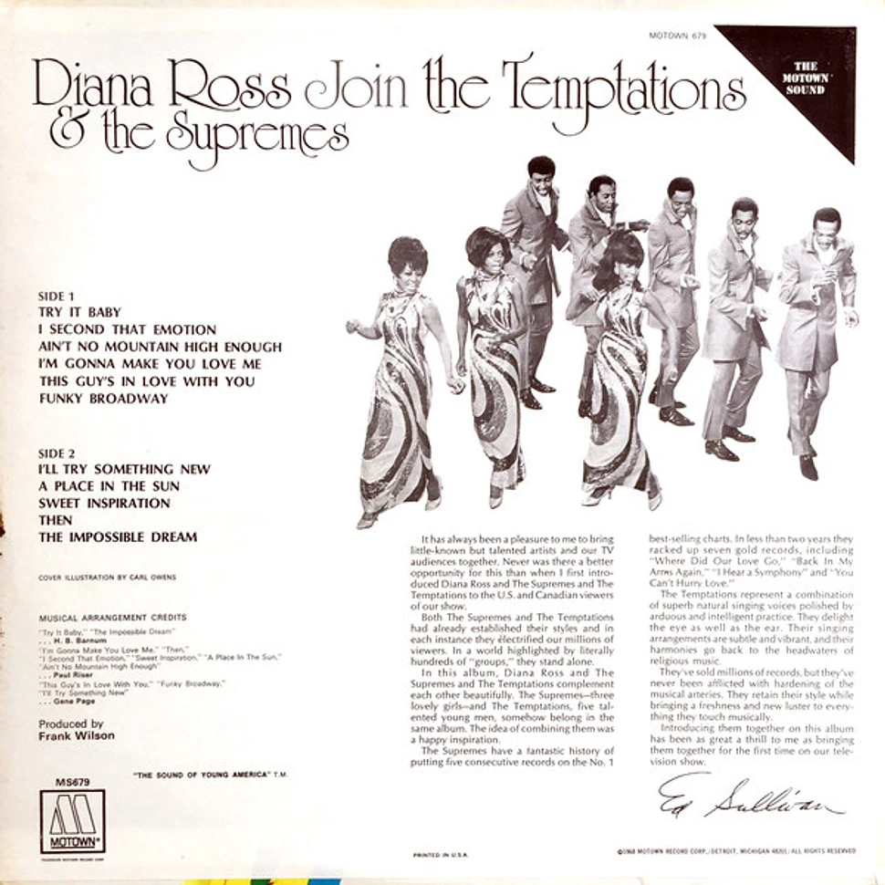 The Supremes & The Temptations - Diana Ross & The Supremes Join The ...