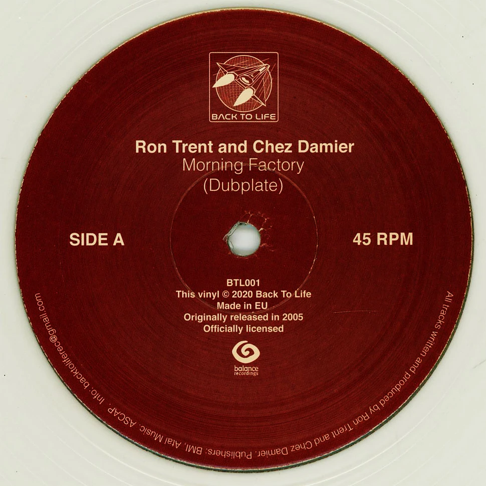 Ron Trent And Chez Damier - Morning Factory (Dubplate)