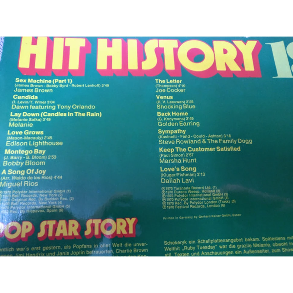 V.A. - Hit History 1970