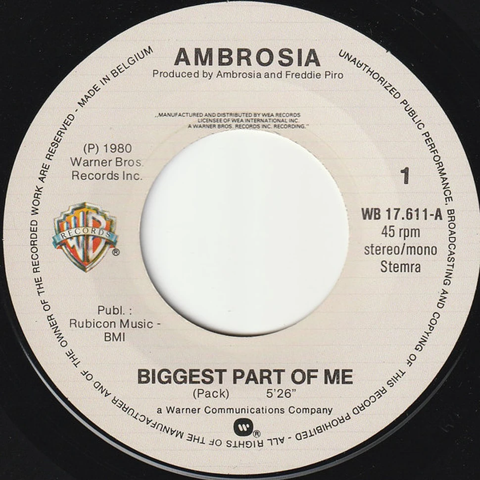 Ambrosia - Biggest Part Of Me