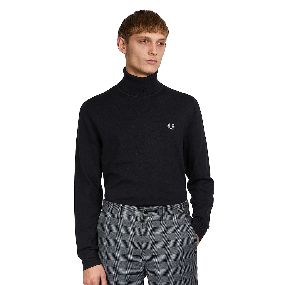 Fred Perry Roll Neck Jumper (Black) HHV