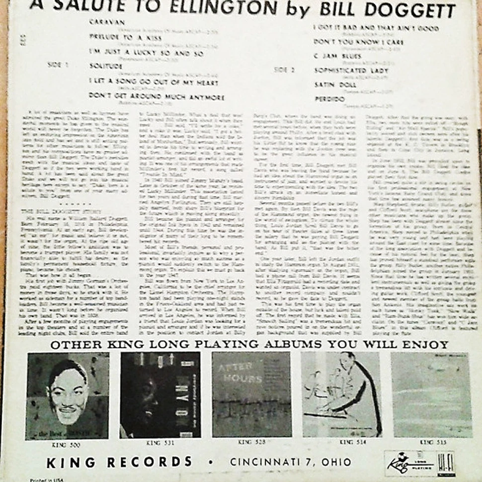 Bill Doggett - A Salute To Ellington