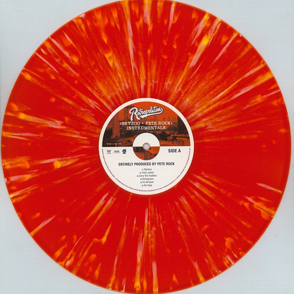 Skyzoo & Pete Rock - Retropolitan Instrumentals Clear Orange Record Store Day 2020 Edition
