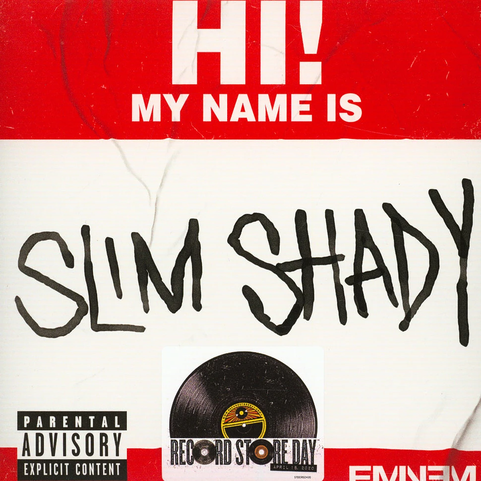 Eminem - My Name Is / Bad Guys Always Die Record Store Day 2020 Edition