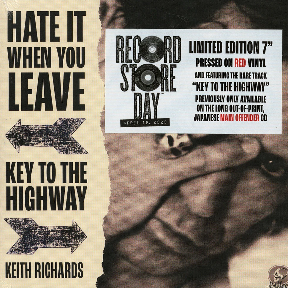 Keith Richards - Hate It When You Leave Record Store Day 2020 Edition