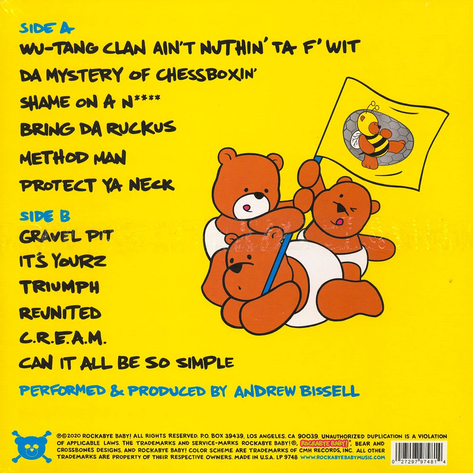 Rockabye Baby! - Lullaby Renditions Of Wu-Tang Clan Record Store Day 2020 Edition