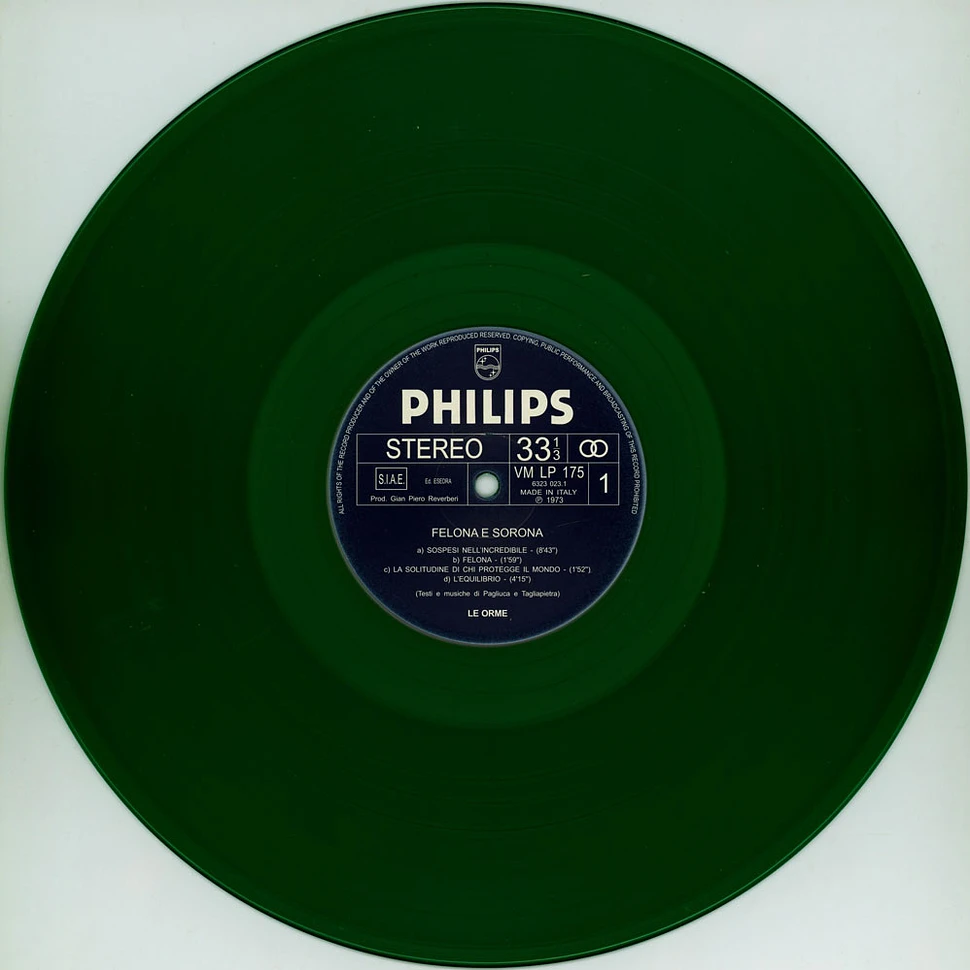 Le Orme - Felona E Sorona Italian Version Green Vinyl Edition