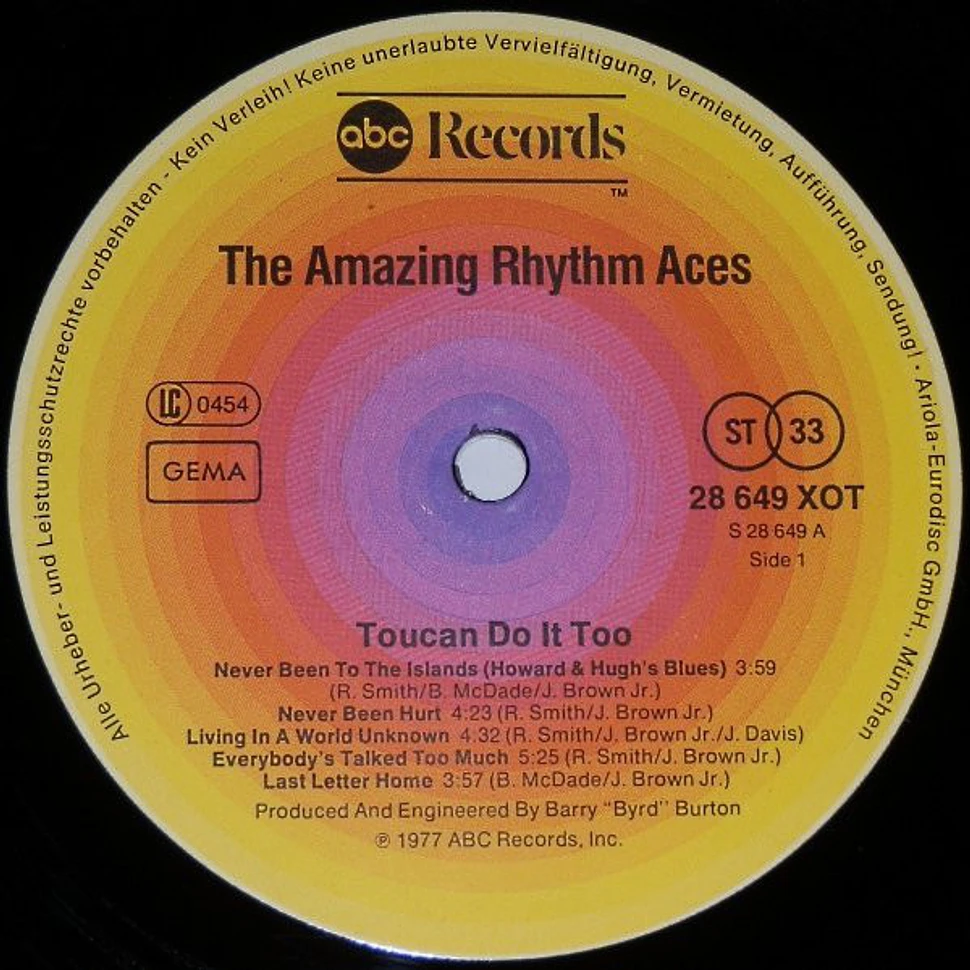 The Amazing Rhythm Aces - Toucan Do It Too