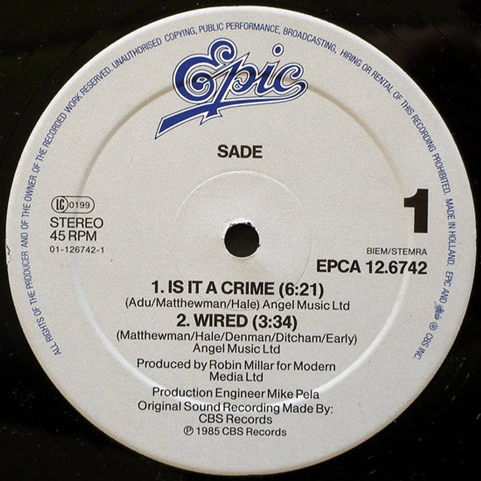 Sade - Is It A Crime?