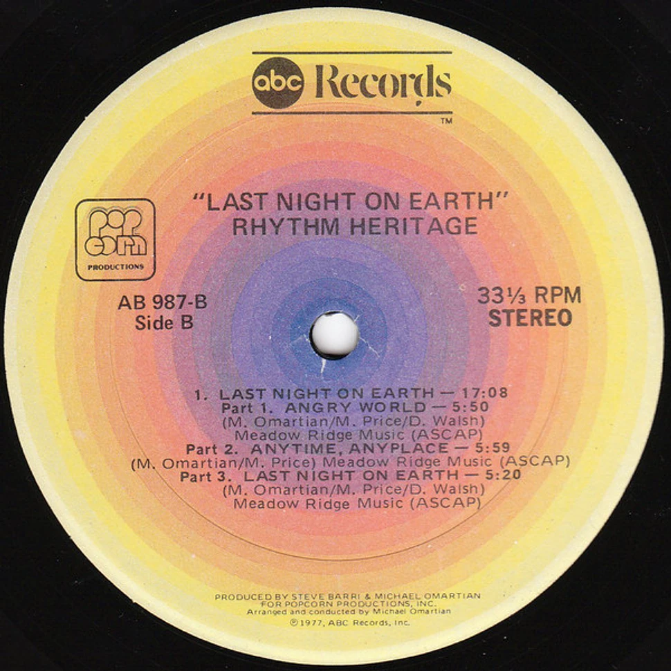 Rhythm Heritage - Last Night On Earth