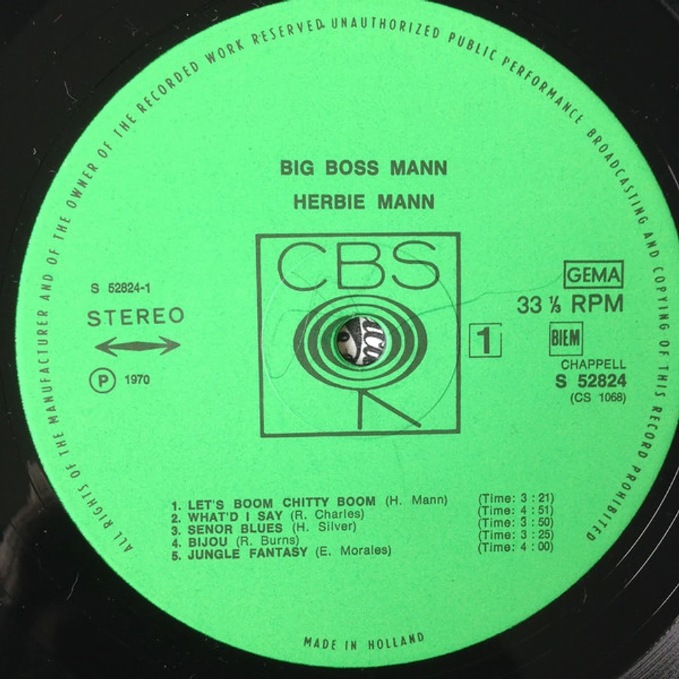 Herbie Mann - Big Boss Mann