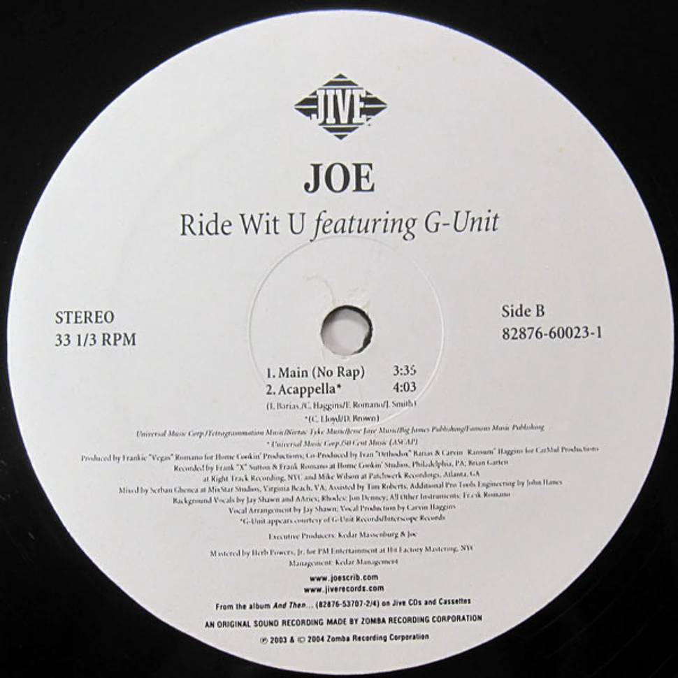 Joe Featuring G-Unit - Ride Wit U