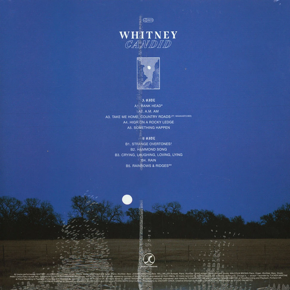 Whitney - Candid Black Vinyl Edition