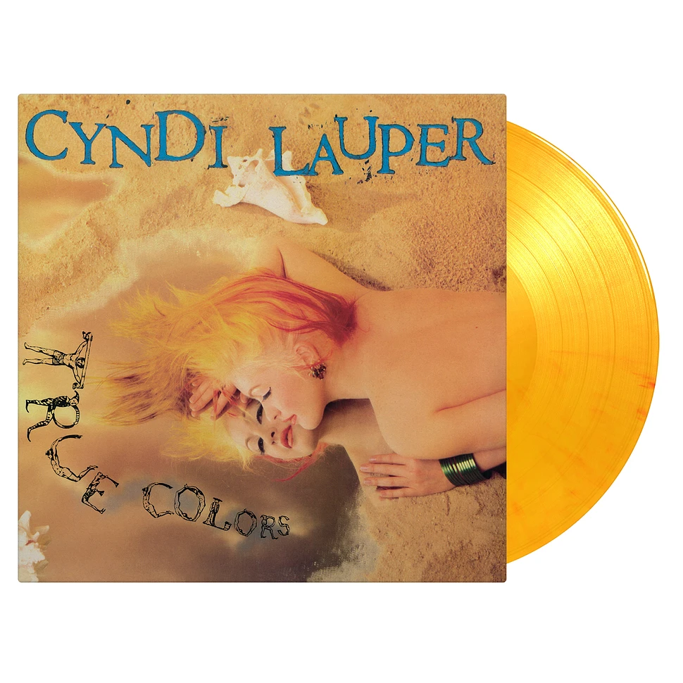 Cyndi Lauper - True Colors Limited Numbered Flaming Yellow Vinyl Edition