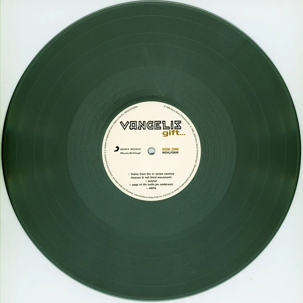 Vangelis - Gift Limited Numbered Silver Vinyl Edition