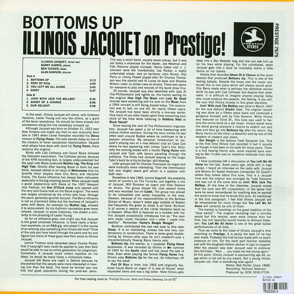 Illinois Jacquet - Bottoms Up