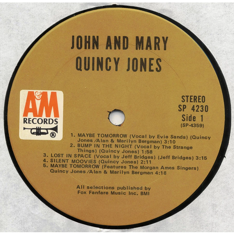 Quincy Jones - John And Mary (Original Motion Picture Score)
