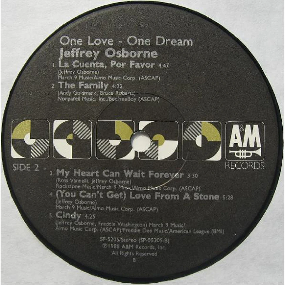 Jeffrey Osborne - One Love - One Dream