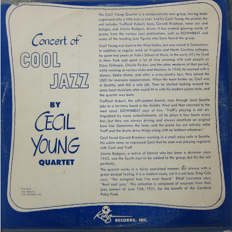 Cecil Young Quartet - Concert Of Cool Jazz