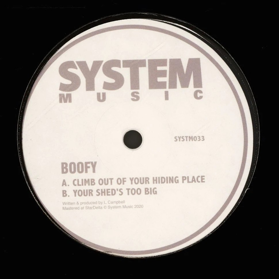 Boofy - Climb Out Of Your Hiding Place / Your Shed's Too Big