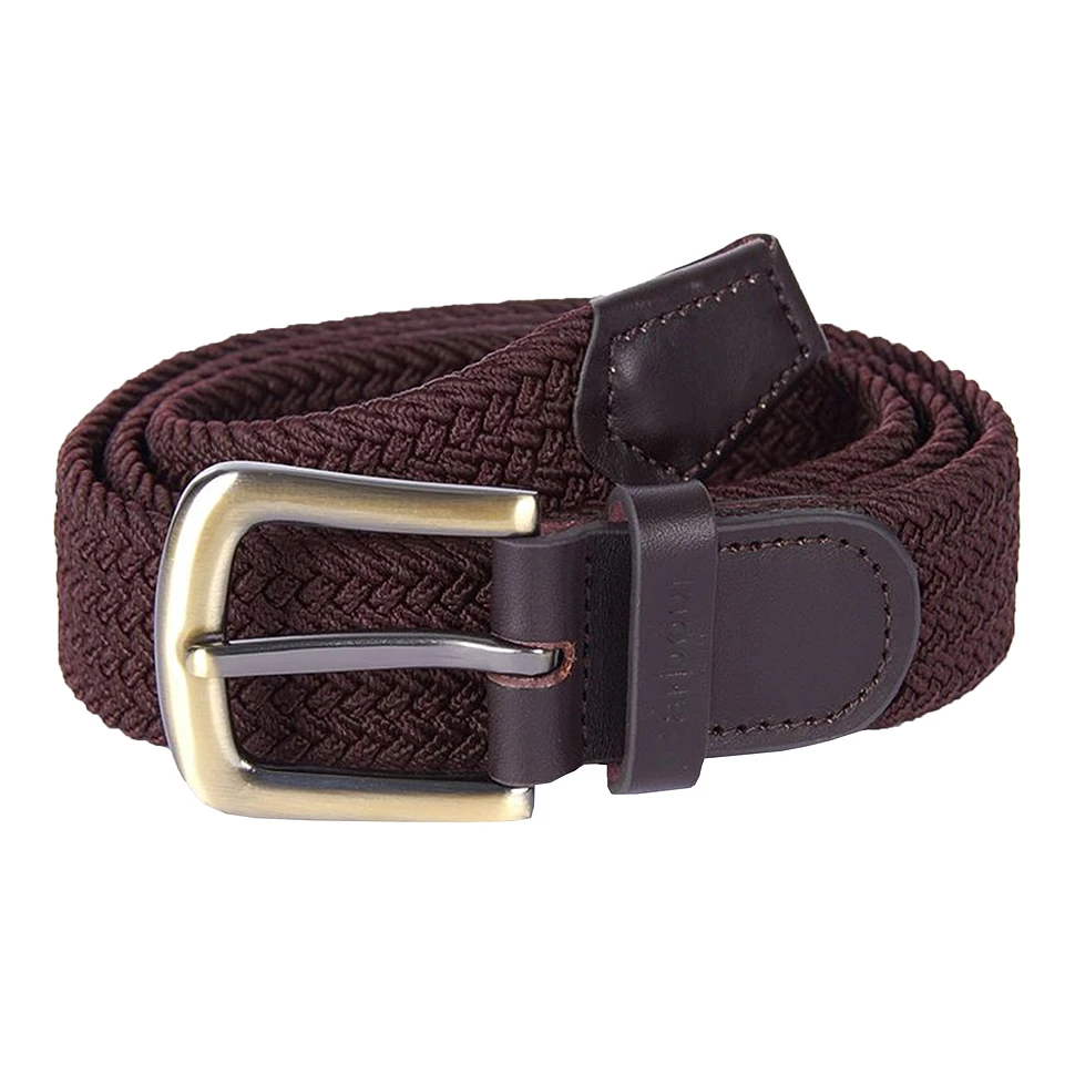 Barbour - Stretch Webbing Leather Belt