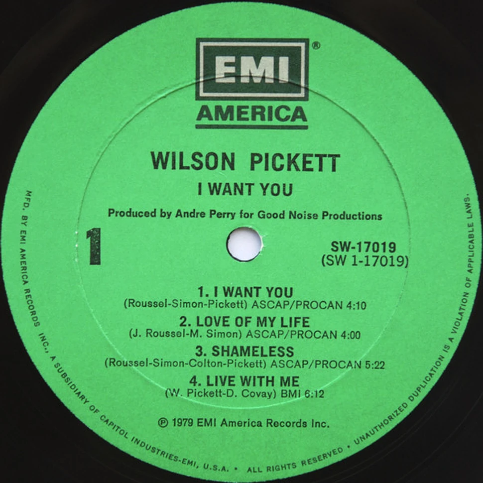 Wilson Pickett - I Want You