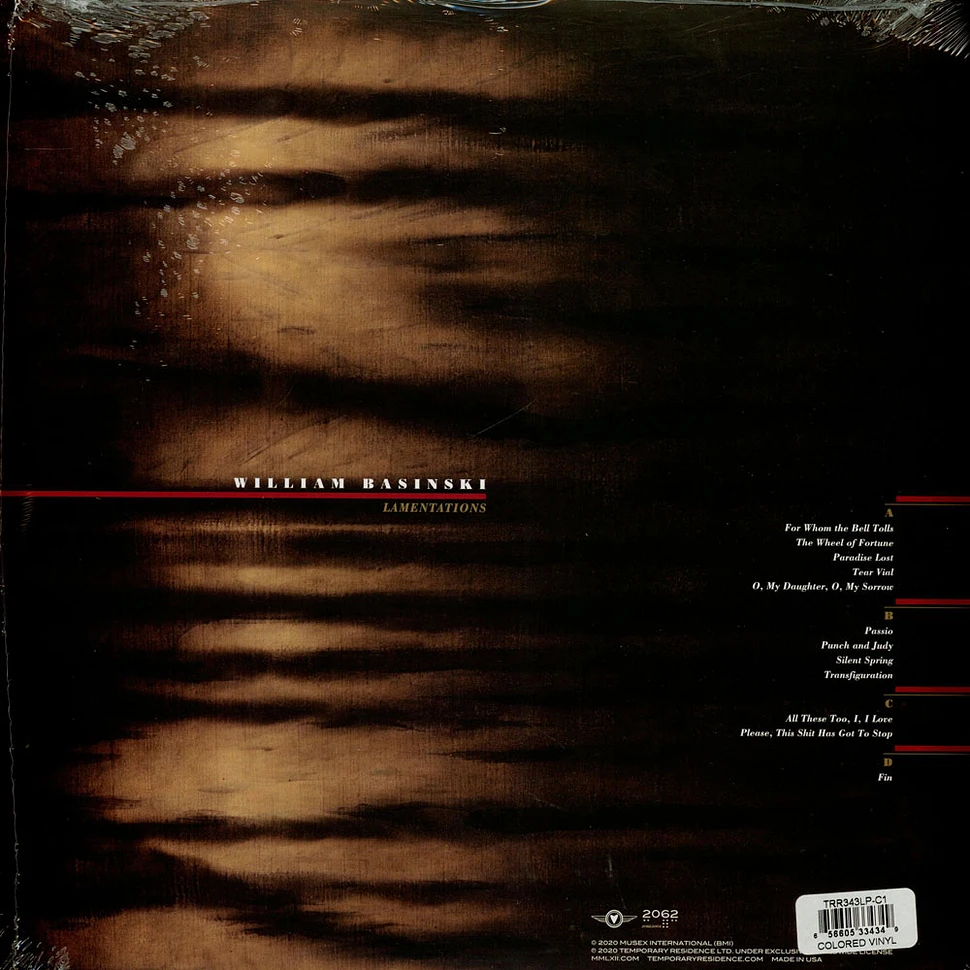 William Basinski - Lamentations Bronze Vinyl Edition