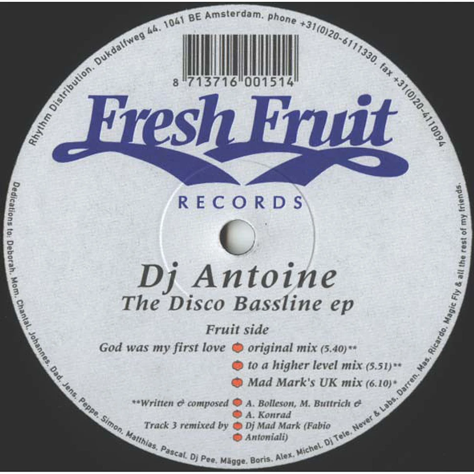 DJ Antoine - The Disco Bassline EP
