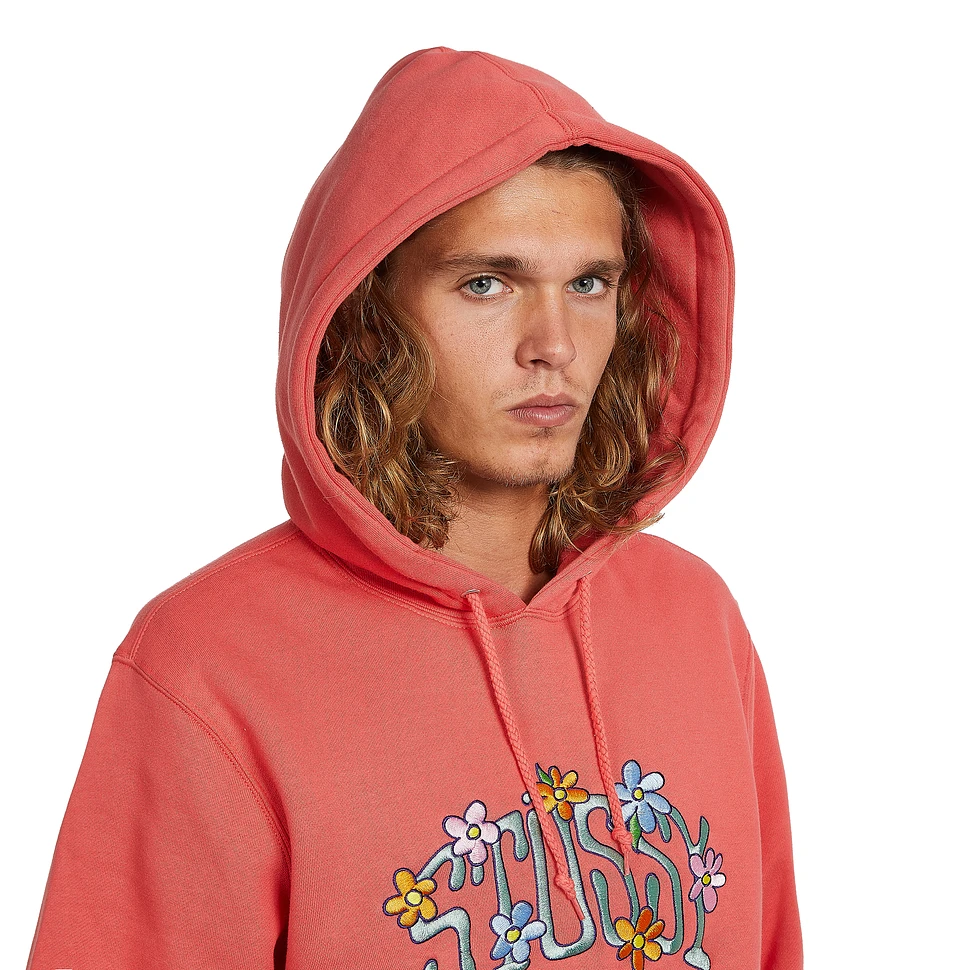 Stüssy - Collegiate Floral Applique Hoodie