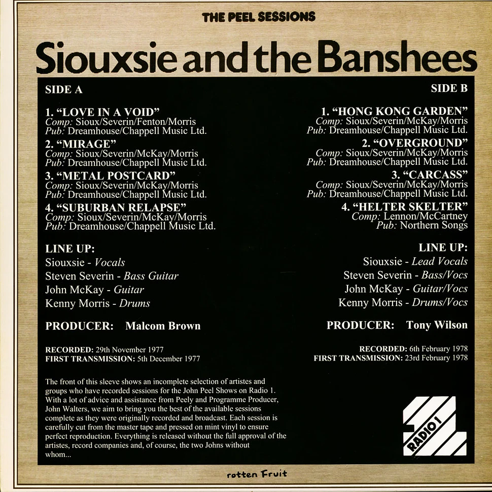 Siouxsie & The Banshees - Peel Sessions 77-78