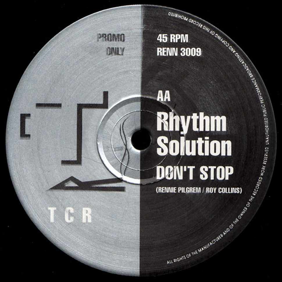 Rhythm Solution - So Nice / Don't Stop