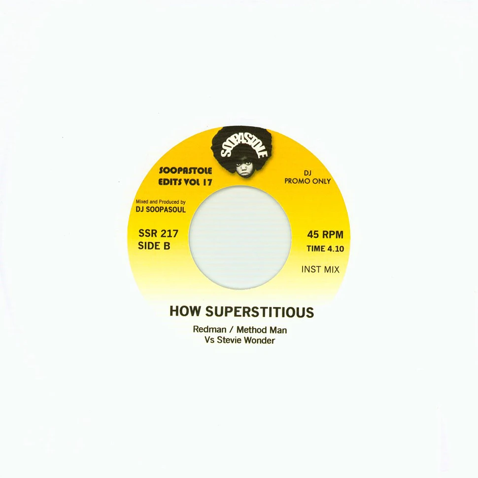 Redman & Method Man Vs Stevie Wonder - How Superstitious / Instrumental White Vinyl Edition