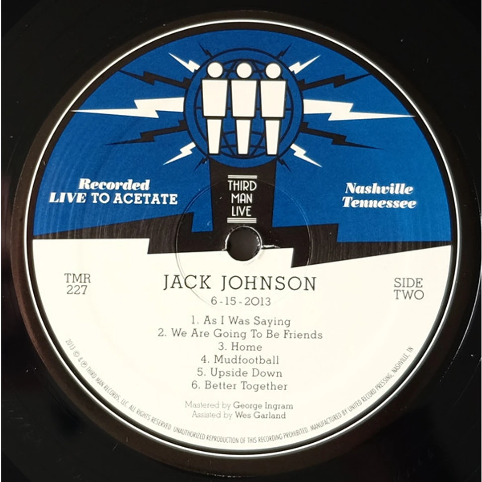 Jack Johnson - Live At Third Man Records