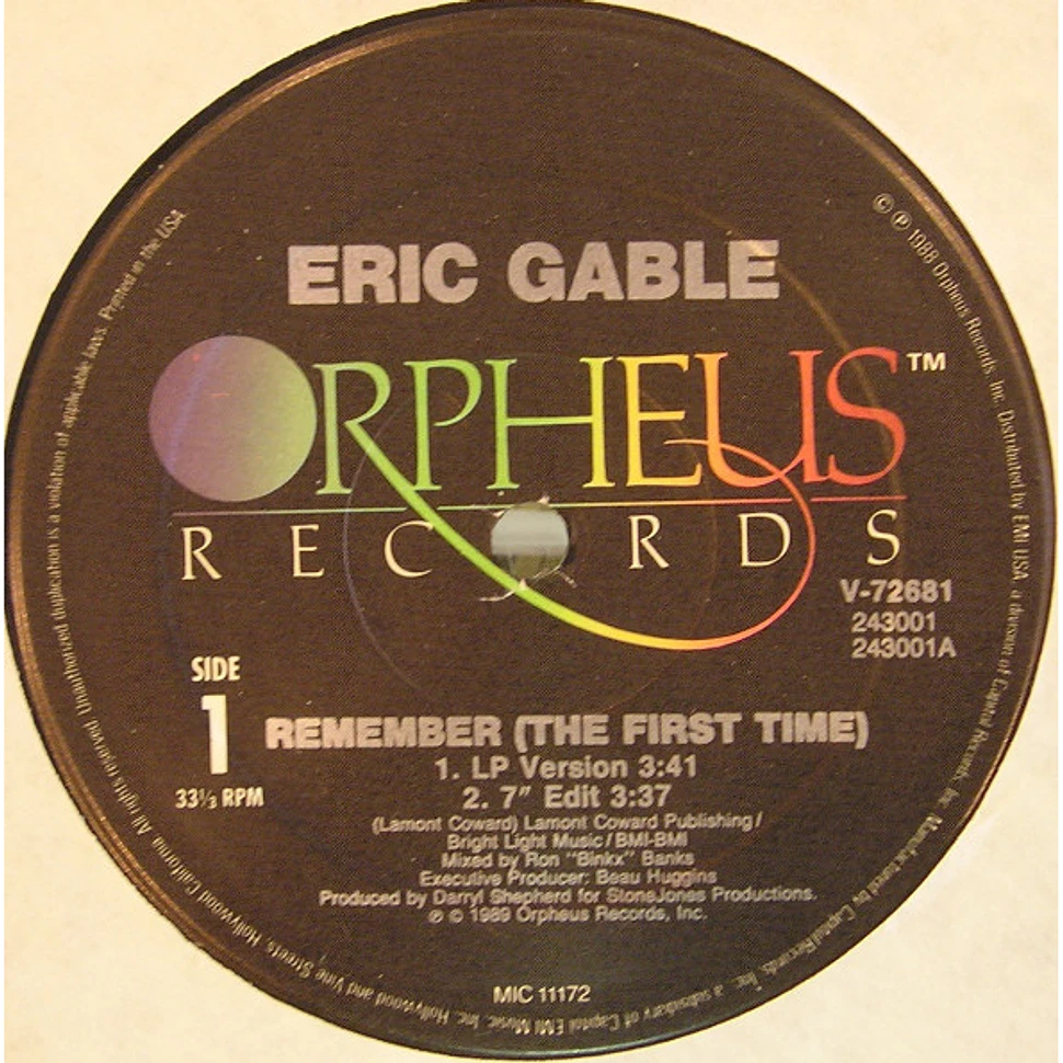 Eric Gable - Remember The First Time