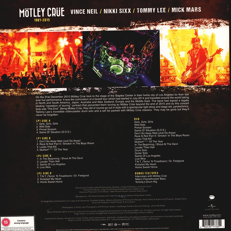 Mötley Crüe - The End: Live In Los Angeles Colored Vinyl Edition