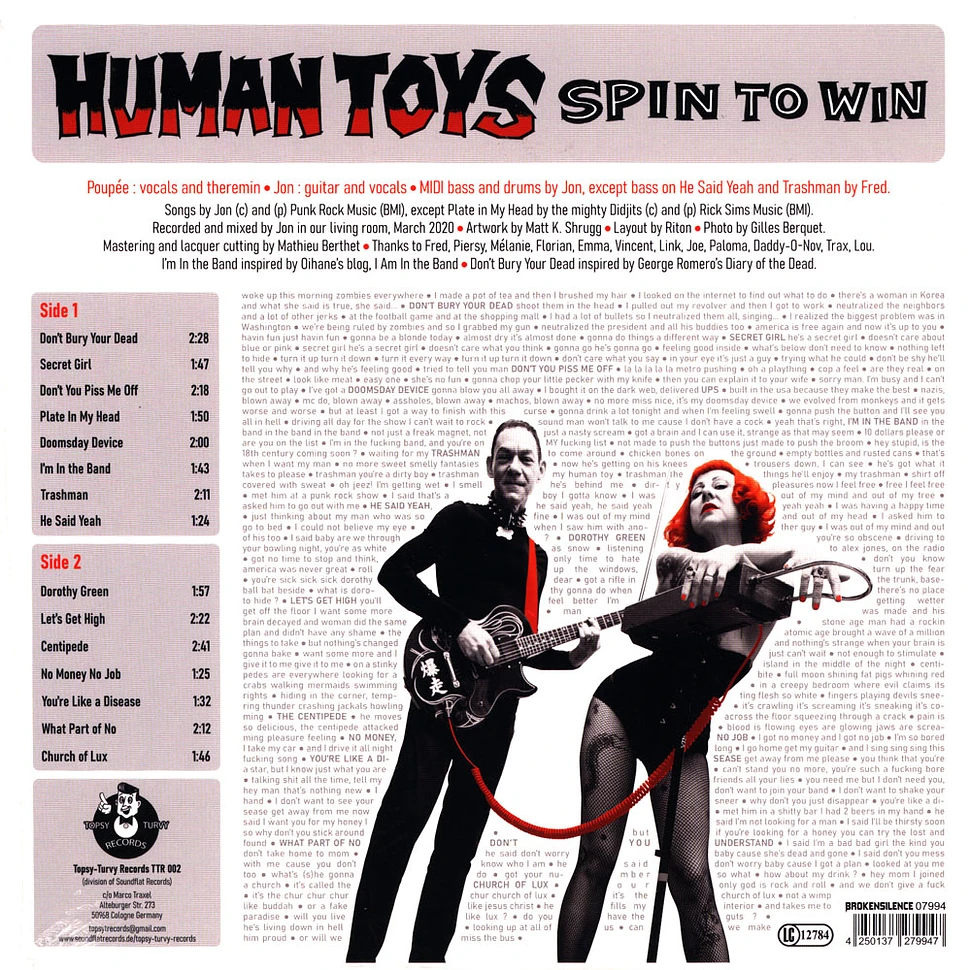 Human Toys - Spin To Win