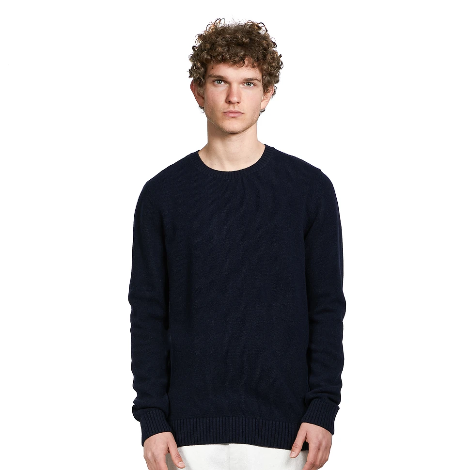 Colorful Standard - Oversized Merino Wool Crew (Deep Black) | HHV | Sweatshirts
