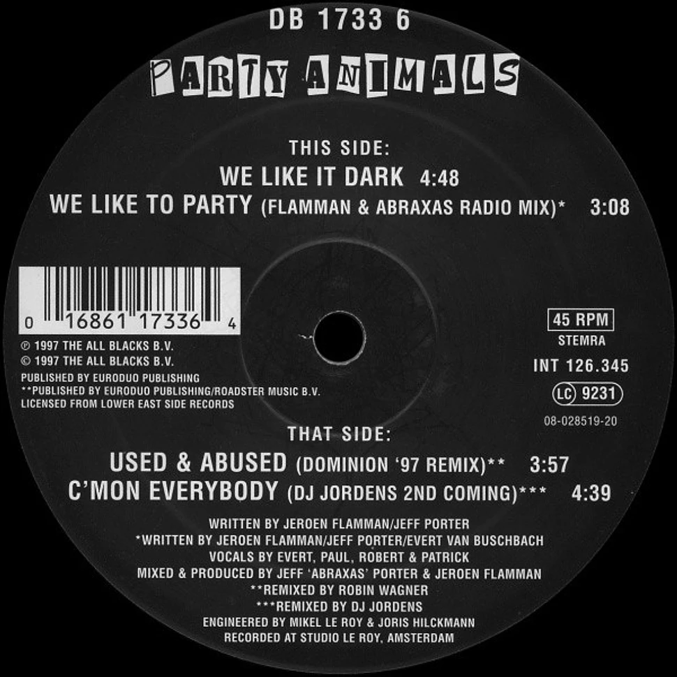Party Animals - Used & Abused