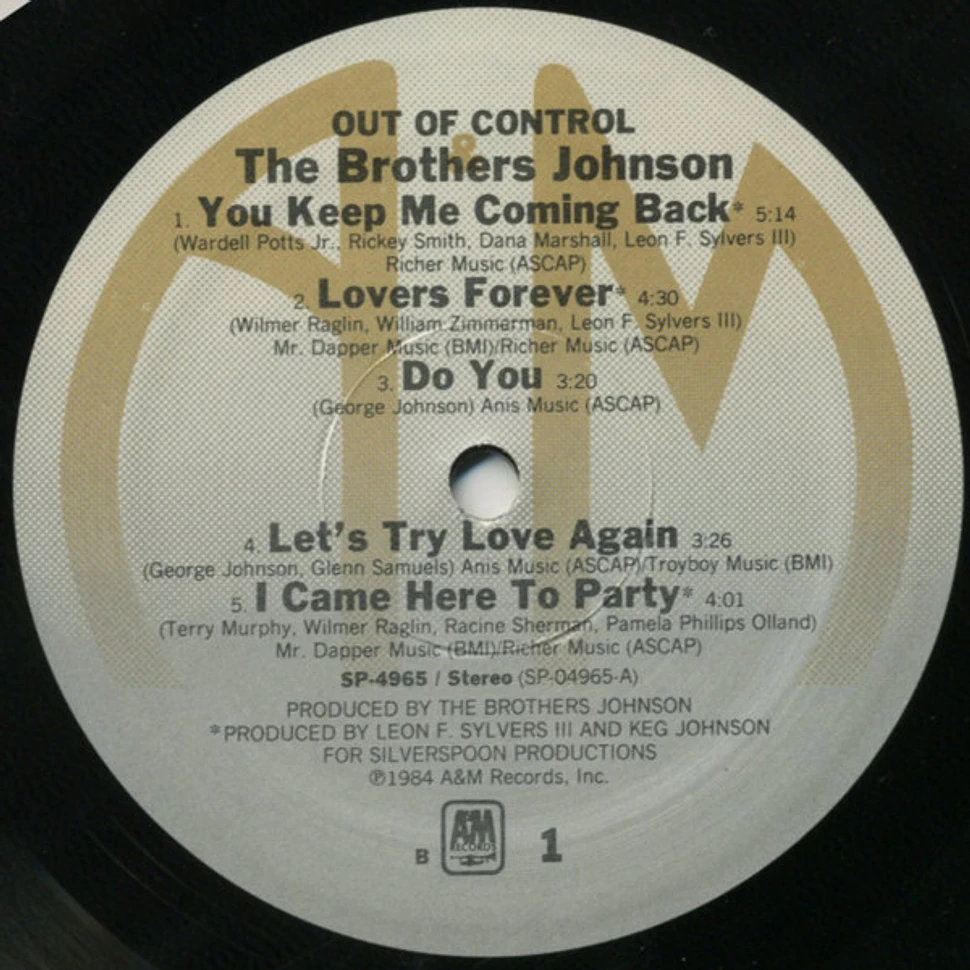 Brothers Johnson - Out Of Control