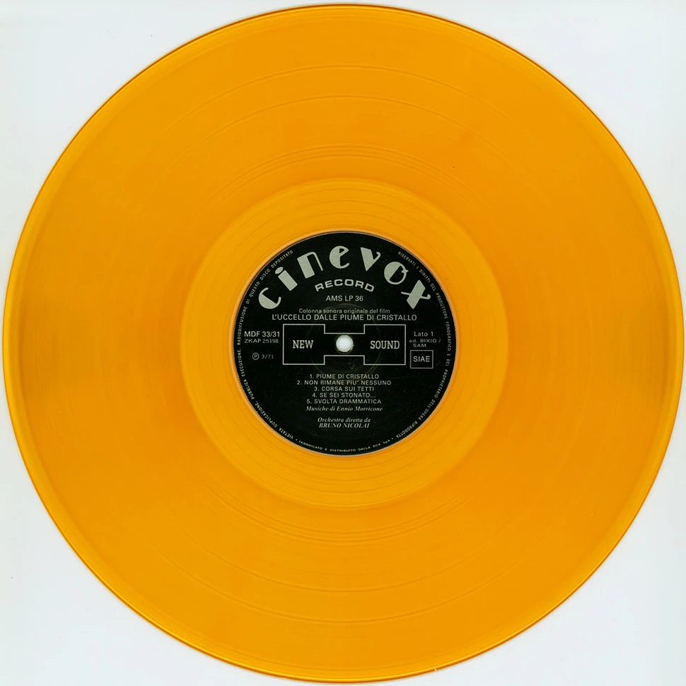 Ennio Morricone - OST L'uccello Dalle Piume Di Crisallo Clear Orange Vinyl Edition