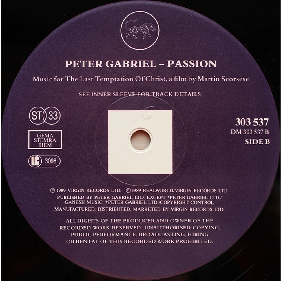 Peter Gabriel - Passion
