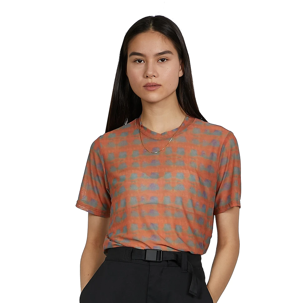 Stüssy - Printed Plaid Mesh Tee