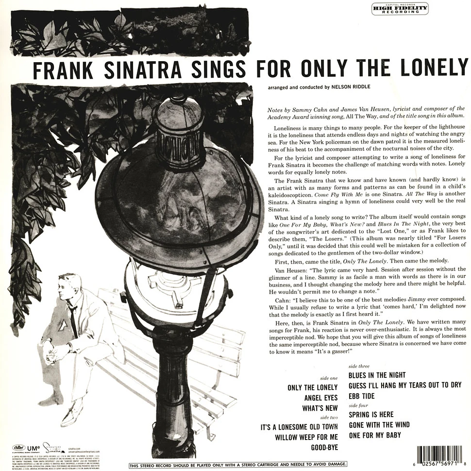 Frank Sinatra - Sings For Onl y The Lonely 60th Anniversary Edition