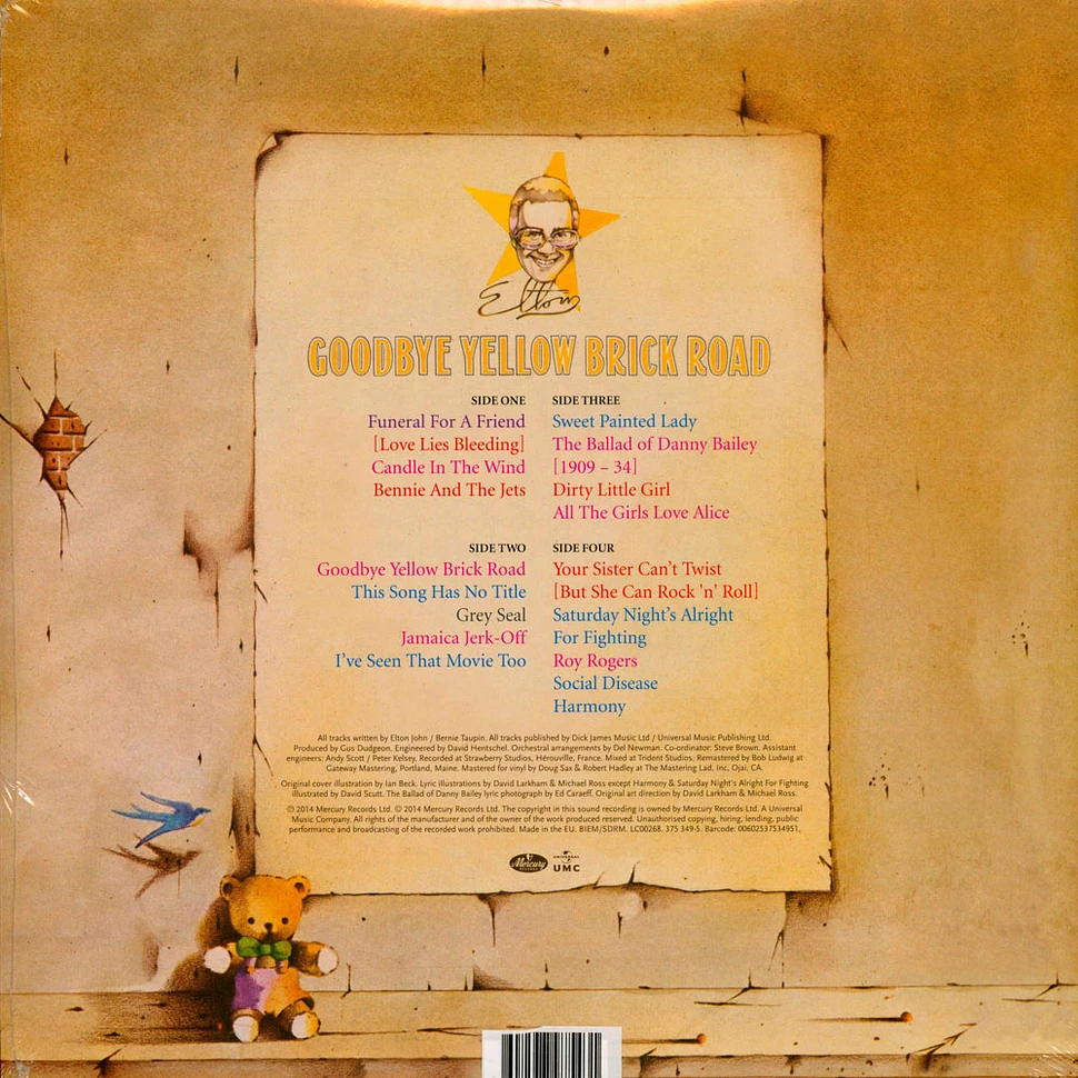 Elton John - Goodbye Yellow Brick Road Limited Picture Vinyl Edition