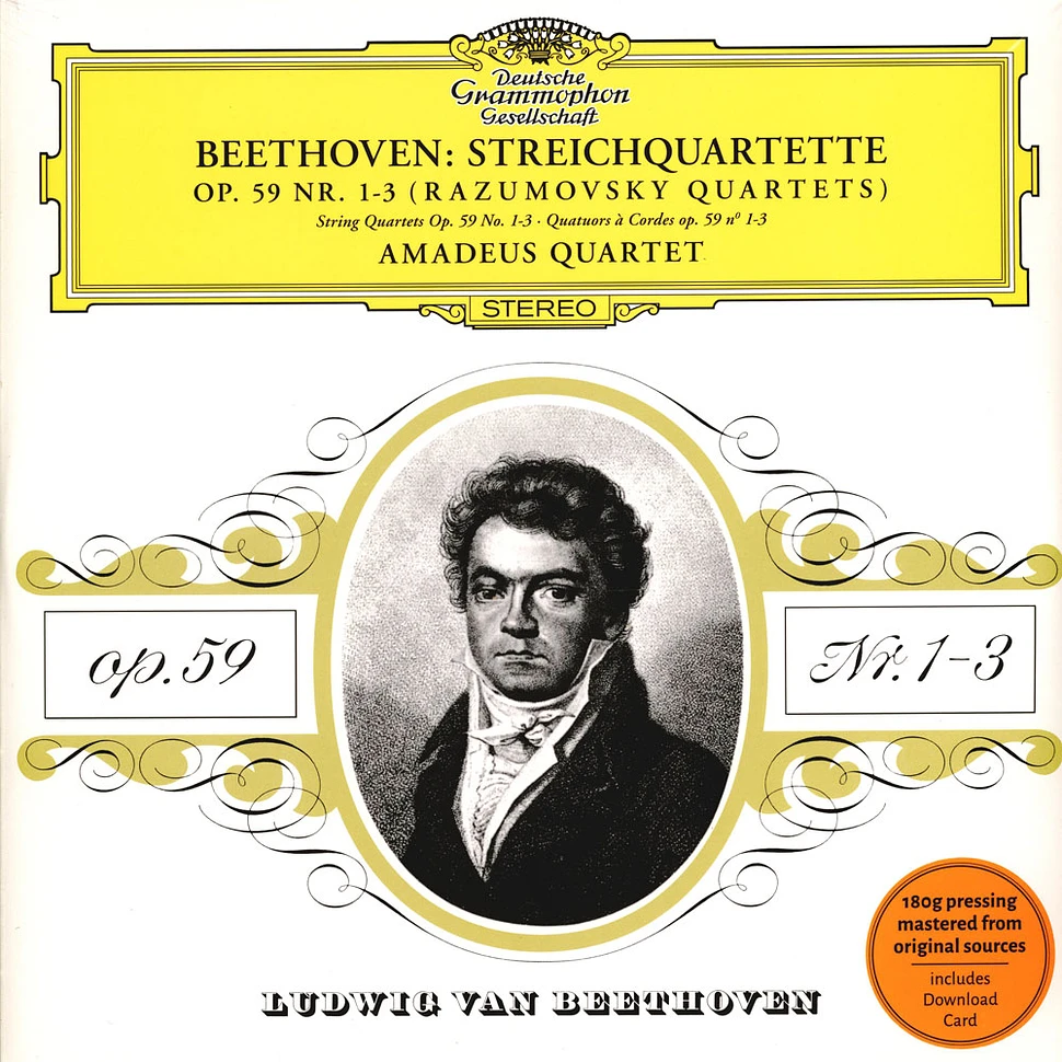 Amadeus-Quartett - Die Rasumovsky-Quartette, Op.59 Nr. 1-3